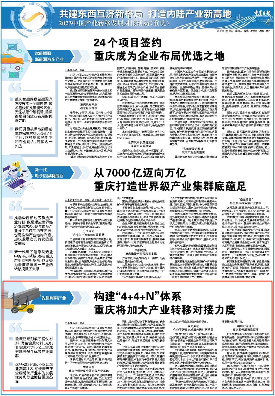 2023中国产业转移发展对接活动（重庆）收官，看成果看未来→6