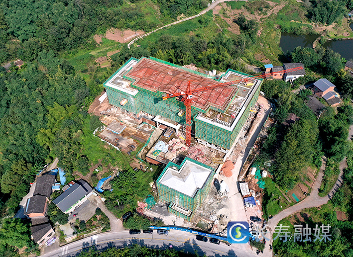 鹿坪老年养护院项目施工进度过半 (1)