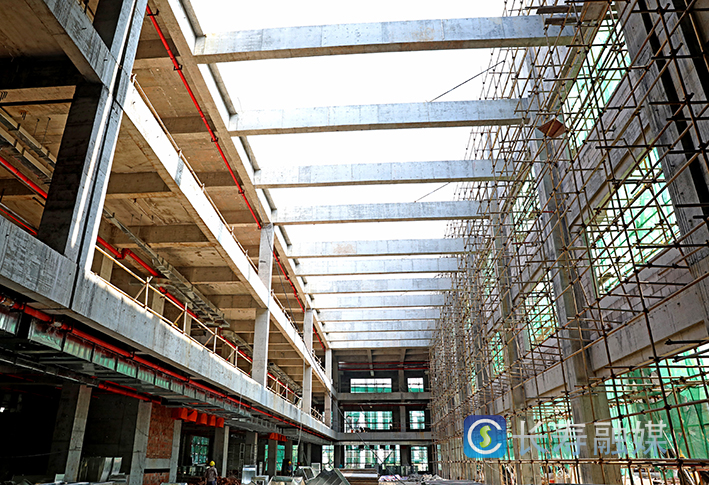 区精神卫生中心扩建项目主体封顶 (2)