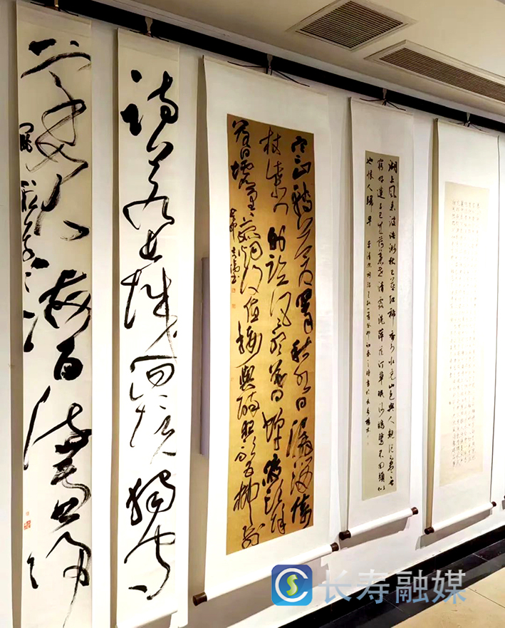 “情系明月山”美术书法联展走进长寿 (3)