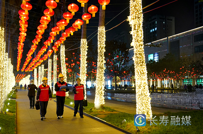 長(zhǎng)壽供電護(hù)航花燈“亮”出年味 (2)